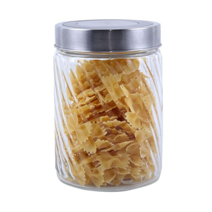 Lilac Glass Storage Jar-1200ML