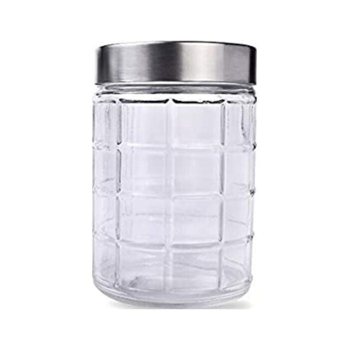 Lilac Glass Storage Jar-1200ML