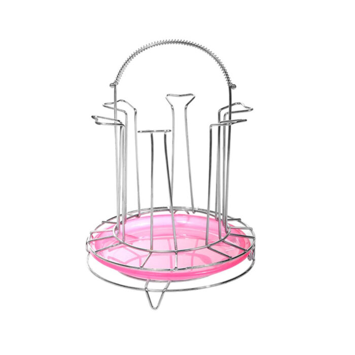 6Pcs SS Cup Holder with Tray