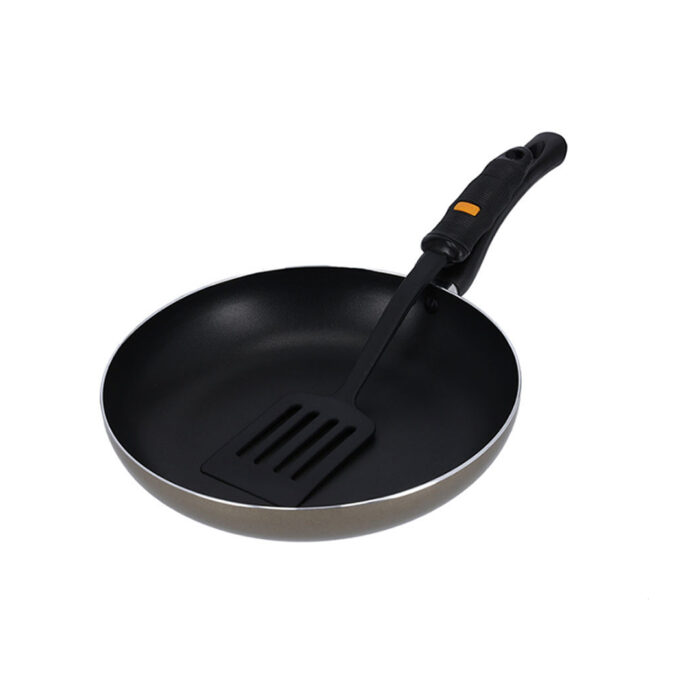 Aluminium Fry Pan & Nylon Turner