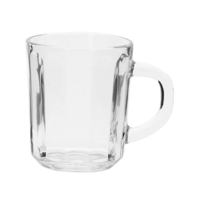 8OZ 3Pcs Glass Cup Set / Handle