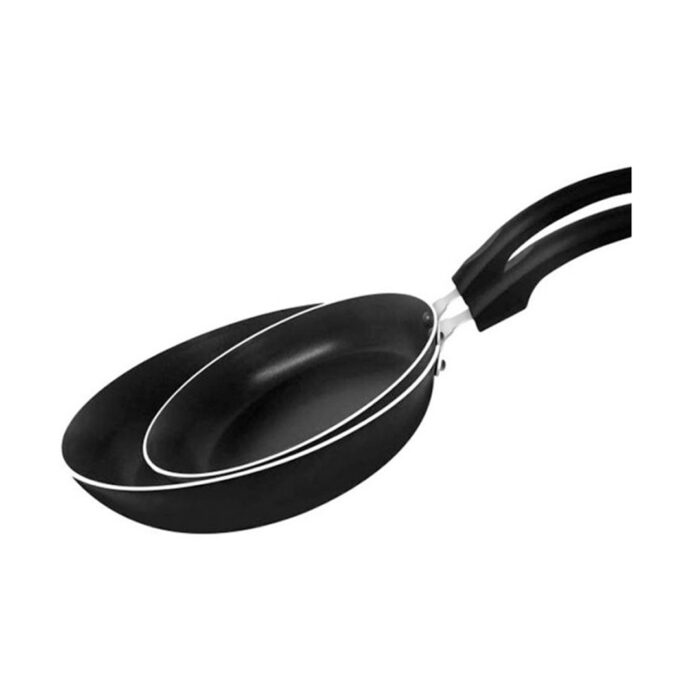 2Pcs Aluminium Fry Pan Set