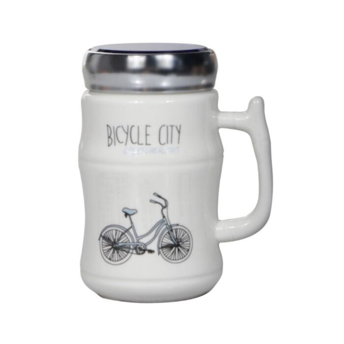 450ML Ceramic Mug + Lid