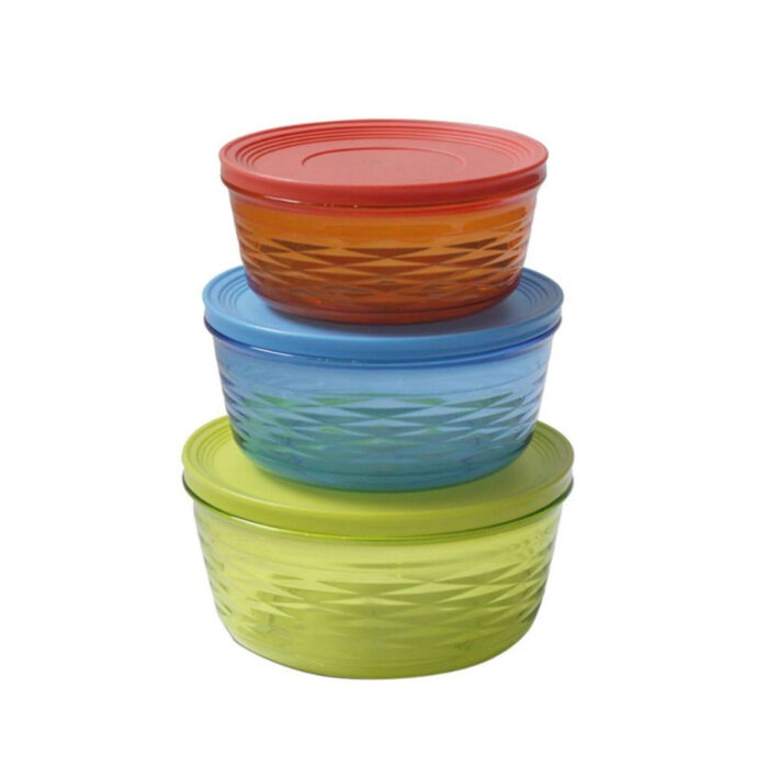 3Pcs Round Container Set