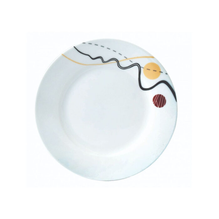 P/W Dinner Set Round, 49 Pieces