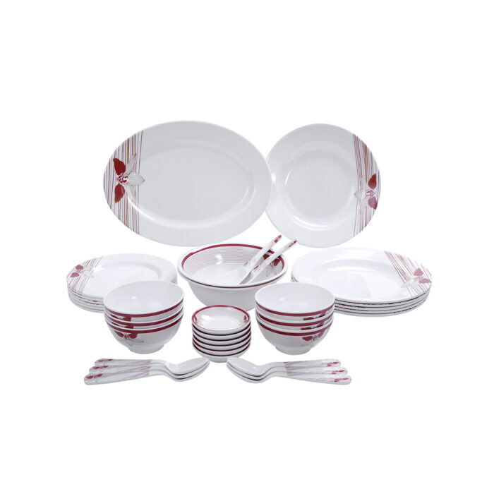 Melamine Ware Dinner Set, 35 Pieces