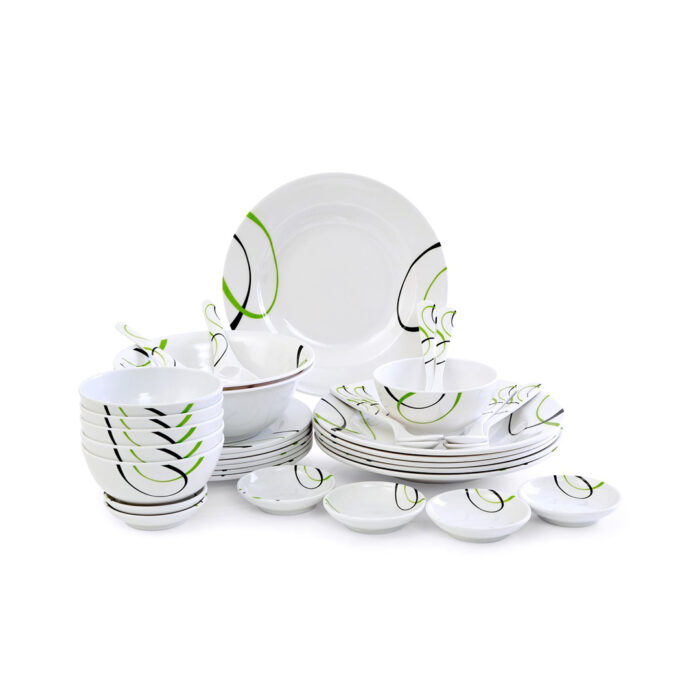 Melamine Ware Dinner Set, 35 Pieces