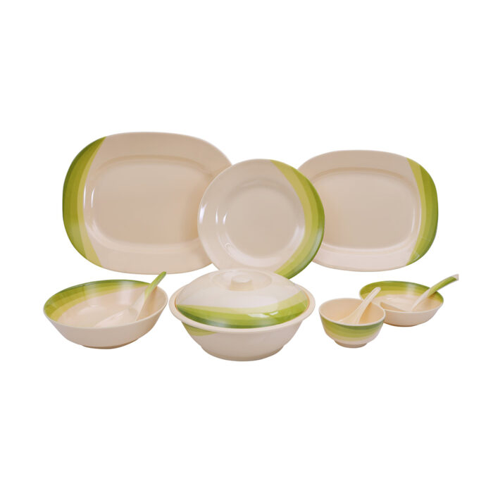 Ribble Designed Melamine Ware Dinner Set, 64 Pieces