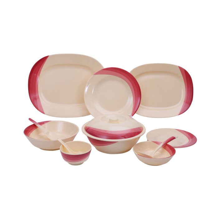 Ribble Designed Melamine Ware Dinner Set, 64 Pieces