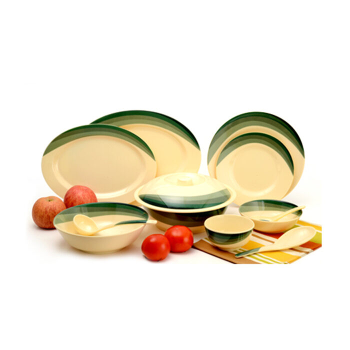 Ribble Designed Melamine Ware Dinner Set, 64 Pieces