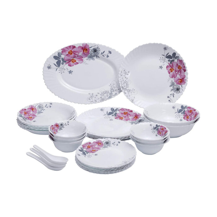 Opal Ware Dinner Set, 33 Pieces