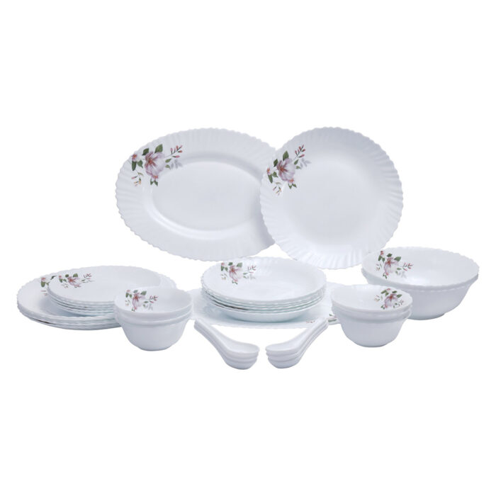 Opal Ware Dinner Set, 34 Pieces