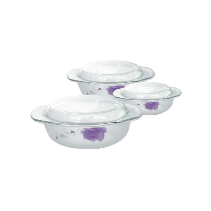 Opalware Casserole Set, 3 Pieces
